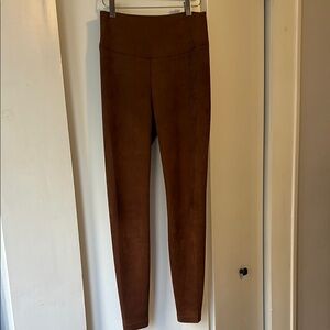 WHBM Cognac Suede Leggings